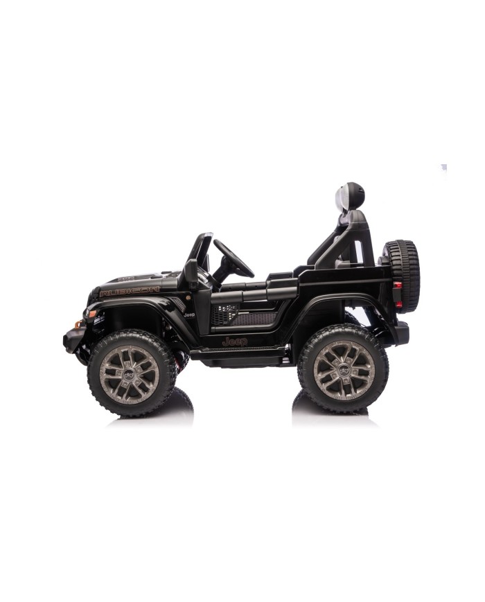 Auto Macchina Elettrica NEW Jeep Wrangler Rubicon 12V per Bambini porte apribili Con telecomando Full accessori Tappetini Nera