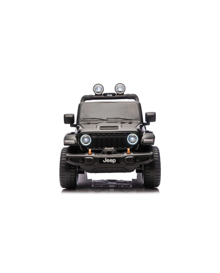 Auto Macchina Elettrica NEW Jeep Wrangler Rubicon 12V per Bambini porte apribili Con telecomando Full accessori Tappetini Nera