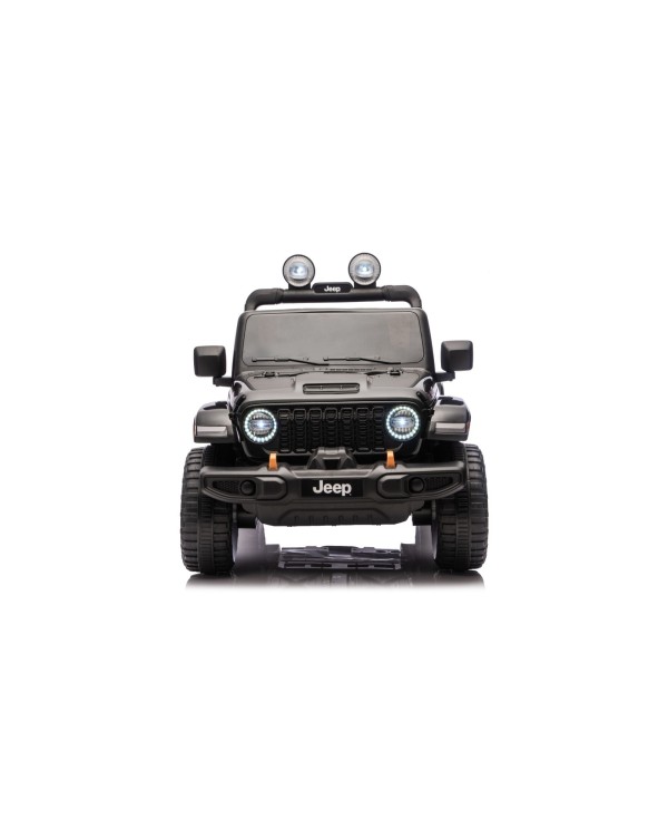 Auto Macchina Elettrica NEW Jeep Wrangler Rubicon 12V per Bambini porte apribili Con telecomando Full accessori Tappetini Nera