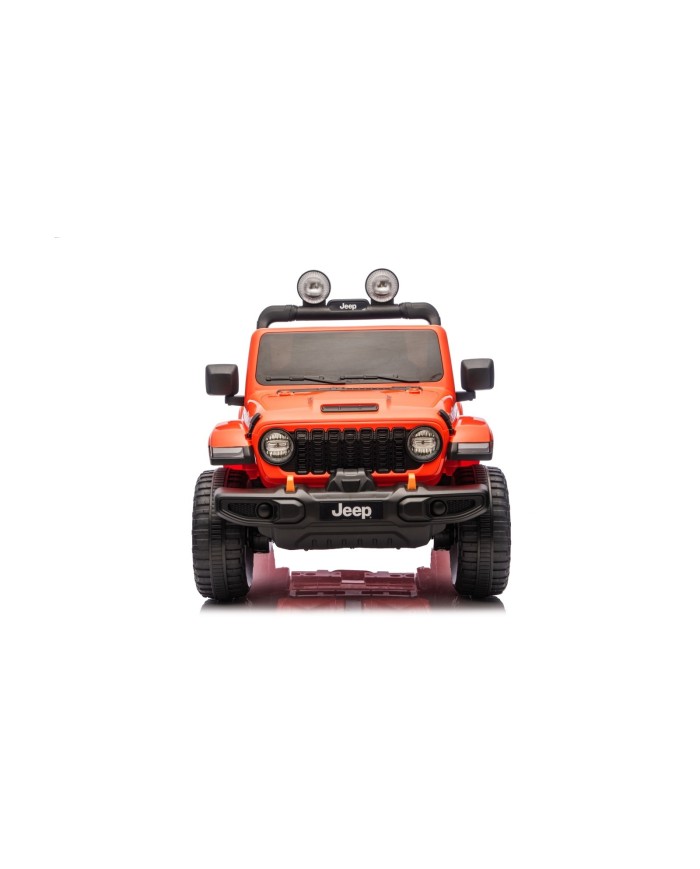 Auto Macchina Elettrica NEW Jeep Wrangler Rubicon 12V per Bambini porte apribili Con telecomando Full accessori Tappetini Aranci