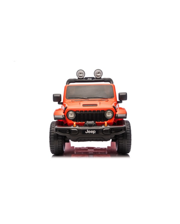 Auto Macchina Elettrica NEW Jeep Wrangler Rubicon 12V per Bambini porte apribili Con telecomando Full accessori Tappetini Aranci