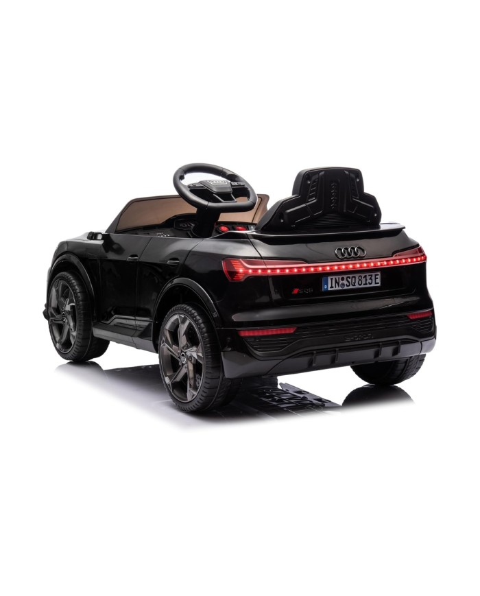 Auto Macchina Elettrica per Bambini 12V Audi SQ8 e-tron Sedile Pelle con Telecomando Cintura di Sicurezza Porte Apribili