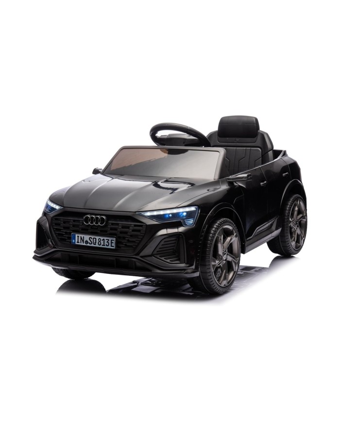 Auto Macchina Elettrica per Bambini 12V Audi SQ8 e-tron Sedile Pelle con Telecomando Cintura di Sicurezza Porte Apribili