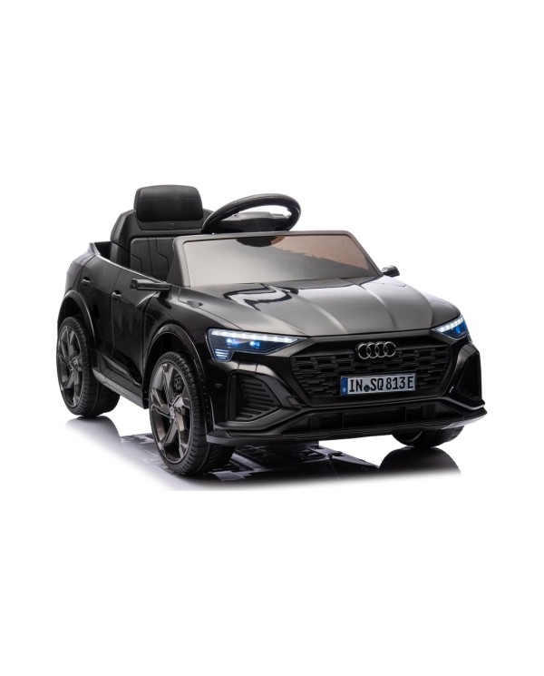 Auto Macchina Elettrica per Bambini 12V Audi SQ8 e-tron Sedile Pelle con Telecomando Cintura di Sicurezza Porte Apribili