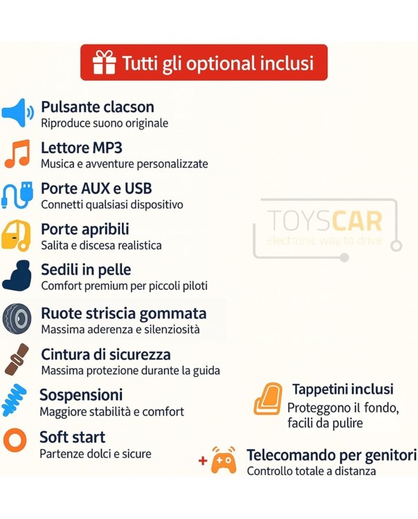 Auto Elettrica per Bambini Mini Cooper S Cabrio 12V Full Optional Sedile in Pelle Porte Apribili Telecomando Tappetino (nero) 