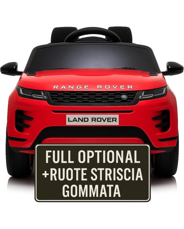 Auto Macchina Elettrica Range Rover Evoque 12V per Bambini porte apribili Con telecomando Full accessori (ROSSA)|Toys Car