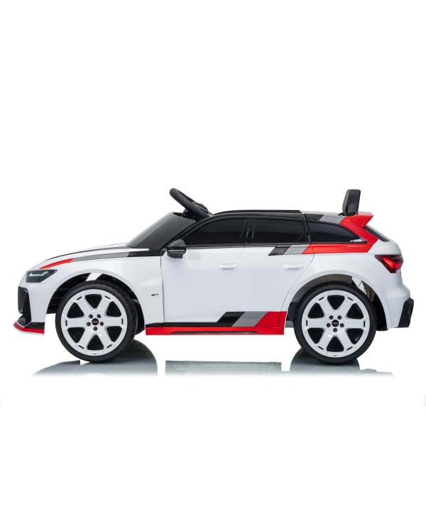 Auto Macchina Elettrica per Bambini 12V Audi RS6 Avant GT Luci LED Bluetooth MP3 Telecomando Porte Apribili|Toys Car