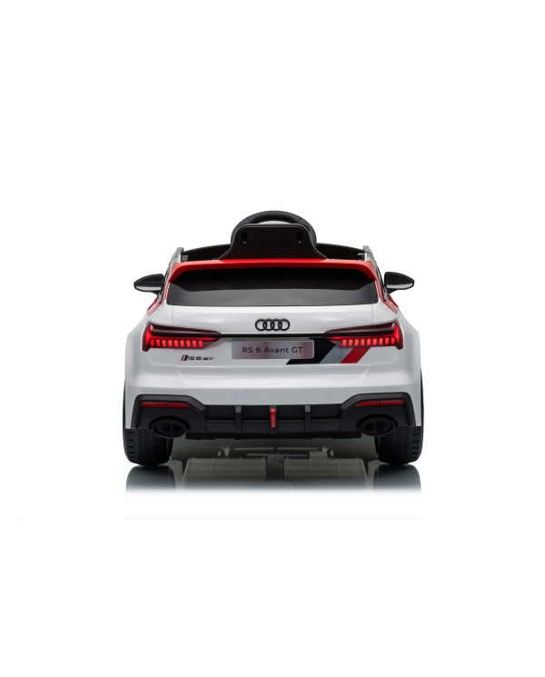 Auto Macchina Elettrica per Bambini 12V Audi RS6 Avant GT Luci LED Bluetooth MP3 Telecomando Porte Apribili|Toys Car