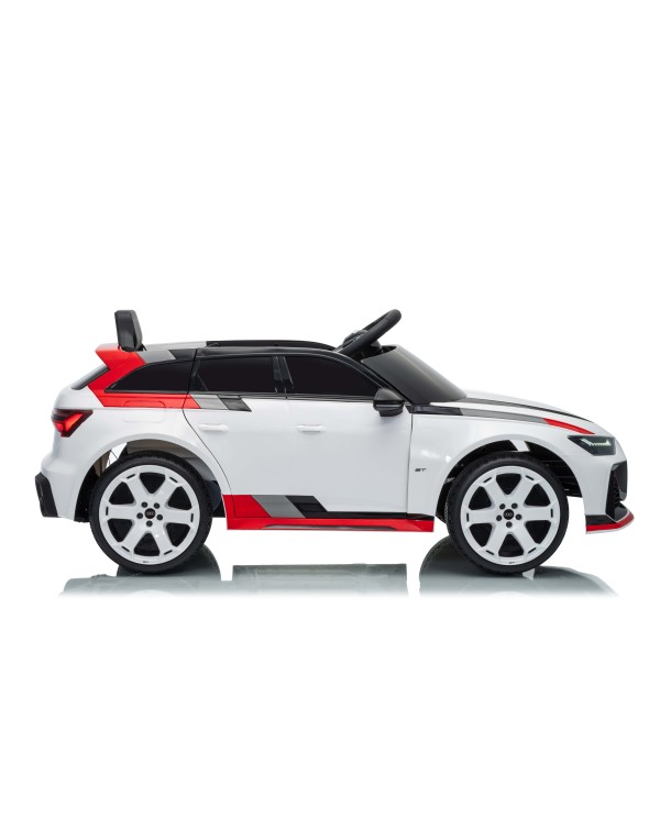 Auto Macchina Elettrica per Bambini 12V Audi RS6 Avant GT Luci LED Bluetooth MP3 Telecomando Porte Apribili|Toys Car