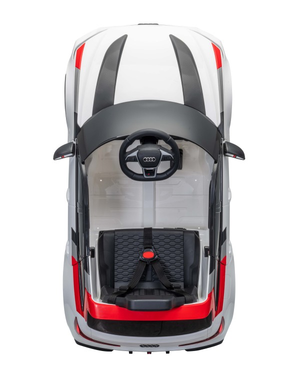 Auto Macchina Elettrica per Bambini 12V Audi RS6 Avant GT Luci LED Bluetooth MP3 Telecomando Porte Apribili|Toys Car