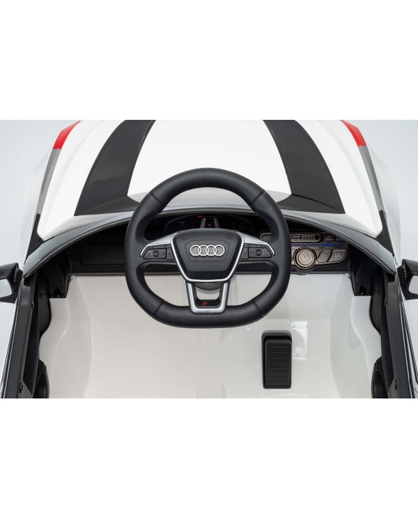 Auto Macchina Elettrica per Bambini 12V Audi RS6 Avant GT Luci LED Bluetooth MP3 Telecomando Porte Apribili|Toys Car