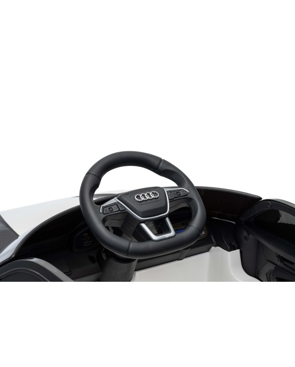 Auto Macchina Elettrica per Bambini 12V Audi RS6 Avant GT Luci LED Bluetooth MP3 Telecomando Porte Apribili|Toys Car