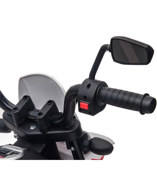 Moto Elettrica Bambini Aprilia RX 12V Cross SEDILI IN PELLE Luci Led BLUETOOTH Sospensioni A Molla|Toys Car