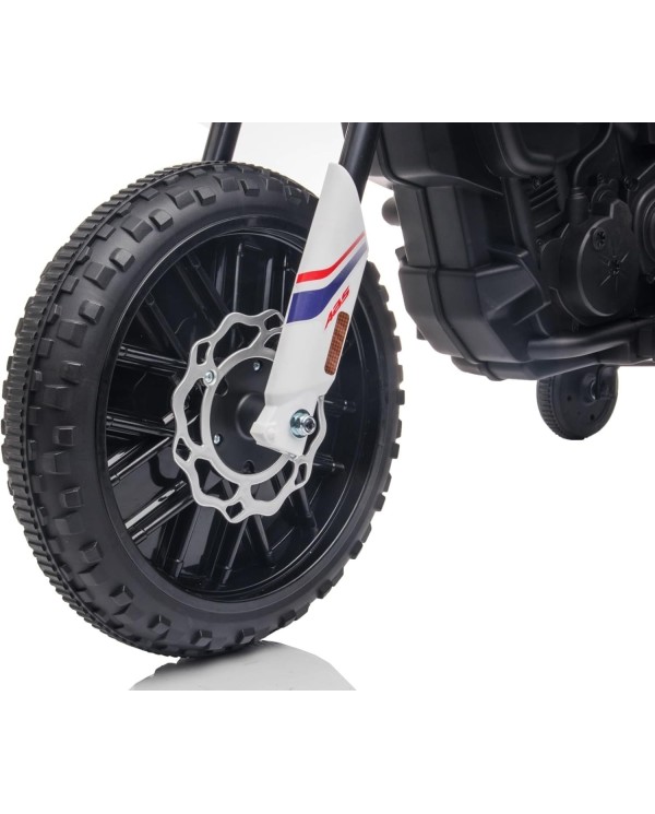 Moto Elettrica Bambini Aprilia RX 12V Cross SEDILI IN PELLE Luci Led BLUETOOTH Sospensioni A Molla|Toys Car