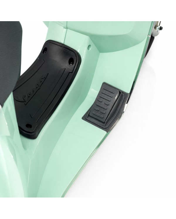 Vespa Primavera Elettrica per Bambini 12V Licenza Ufficiale Piaggio Sedile Pelle Luci LED suono Clacson VERDE MENTA|Toys Car