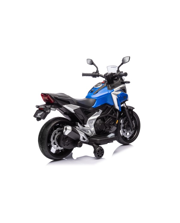 Moto Elettrica per Bambini Honda NC750X 12V Con Luci LED, MP3, USB e Avvio One-Click 3-6 Anni Blue|Toys Car