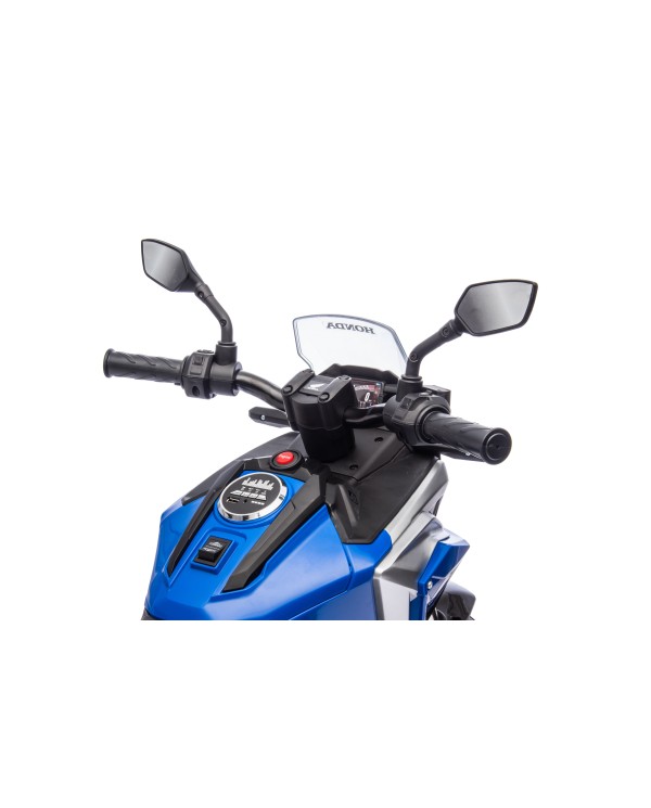 Moto Elettrica per Bambini Honda NC750X 12V Con Luci LED, MP3, USB e Avvio One-Click 3-6 Anni Blue|Toys Car