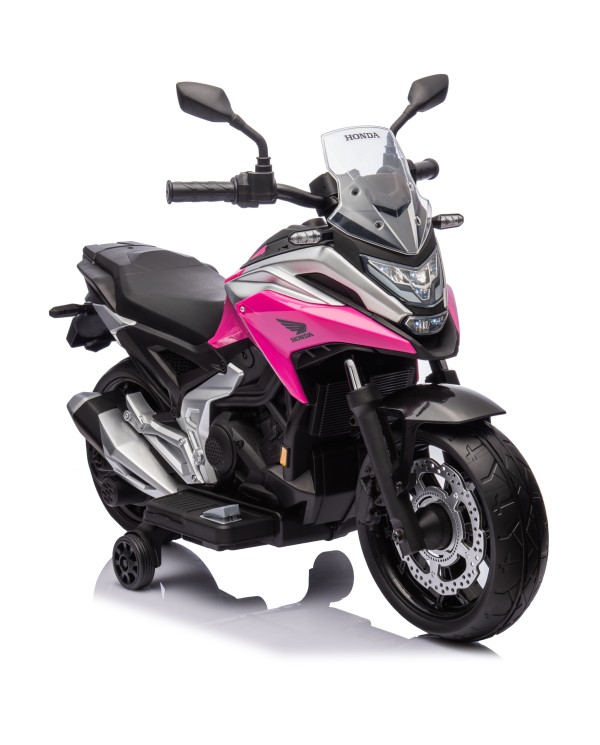 Moto Elettrica per Bambini Honda NC750X 12V Con Luci LED, MP3, USB e Avvio One-Click 3-6 Anni Rosa|Toys Car