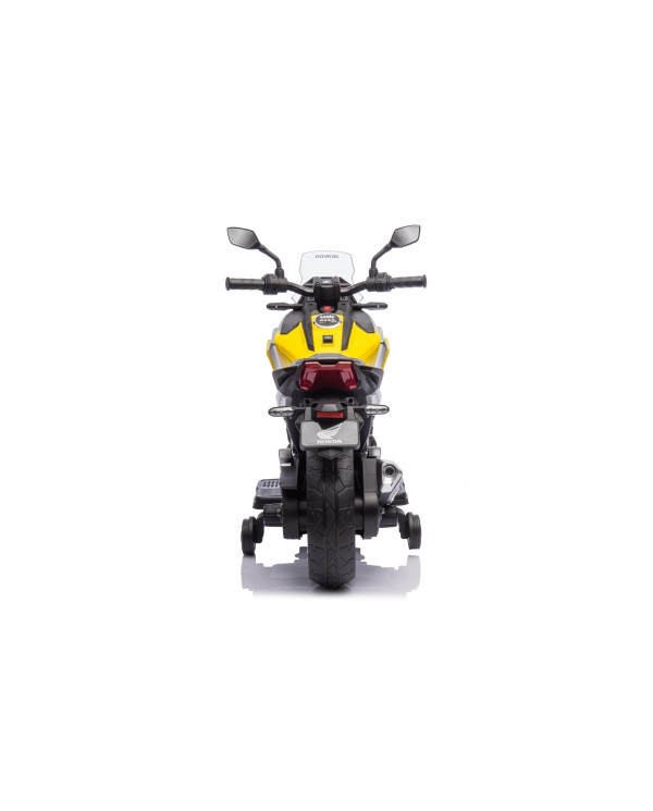 Moto Elettrica per Bambini Honda NC750X 12V Con Luci LED, MP3, USB e Avvio One-Click 3-6 Anni Giallo|Toys Car