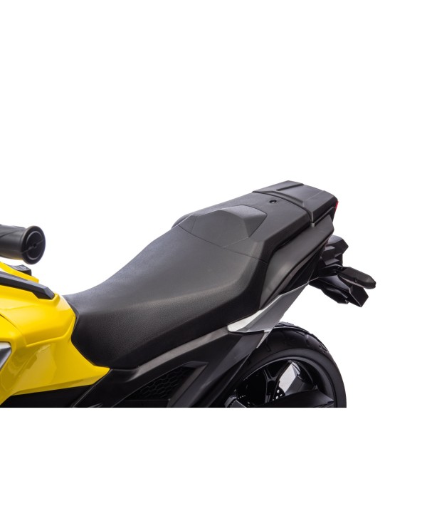 Moto Elettrica per Bambini Honda NC750X 12V Con Luci LED, MP3, USB e Avvio One-Click 3-6 Anni Giallo|Toys Car