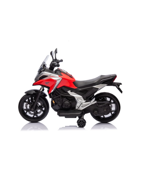 Moto Elettrica per Bambini Honda NC750X 12V Con Luci LED, MP3, USB e Avvio One-Click 3-6 Anni Giallo|Toys Car