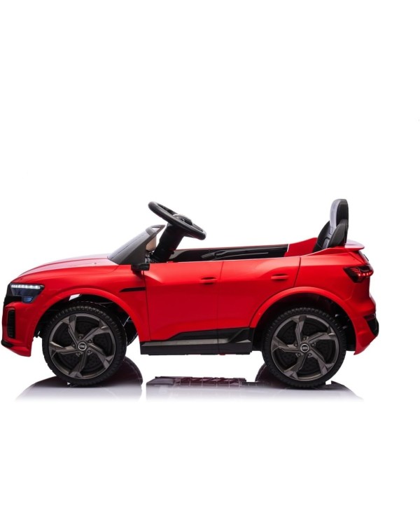 Auto Macchina Elettrica per Bambini 12V Audi SQ8 e-tron Sedile Pelle con Telecomando Cintura di Sicurezza Porte Apribili rossa|Toys Car