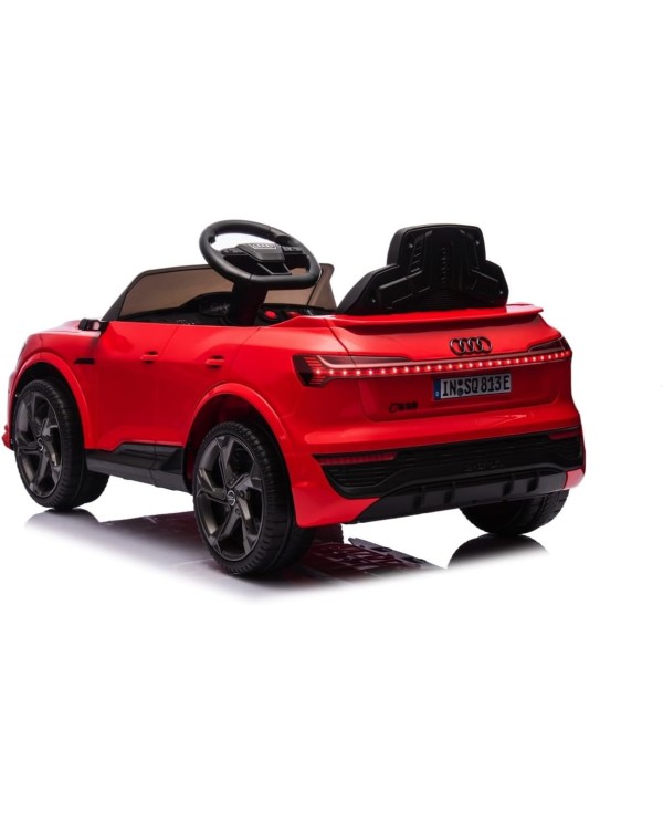 Auto Macchina Elettrica per Bambini 12V Audi SQ8 e-tron Sedile Pelle con Telecomando Cintura di Sicurezza Porte Apribili rossa|Toys Car