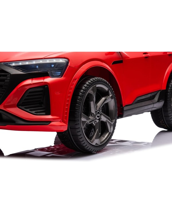 Auto Macchina Elettrica per Bambini 12V Audi SQ8 e-tron Sedile Pelle con Telecomando Cintura di Sicurezza Porte Apribili rossa|Toys Car