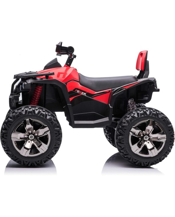 Super Quad Elettrico per Bambini OFF ROAD 12V ATV off-Road 4 x 4 Motori 12v Full Optional Batteria Potenziata 14AH red|Toys Car