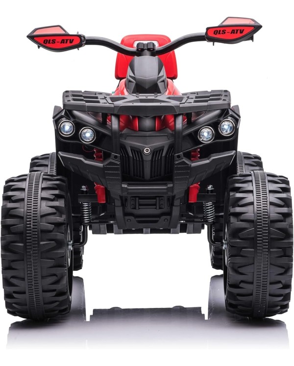 Super Quad Elettrico per Bambini OFF ROAD 12V ATV off-Road 4 x 4 Motori 12v Full Optional Batteria Potenziata 14AH red|Toys Car