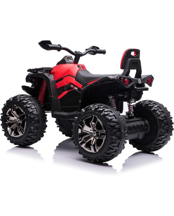Super Quad Elettrico per Bambini OFF ROAD 12V ATV off-Road 4 x 4 Motori 12v Full Optional Batteria Potenziata 14AH red|Toys Car