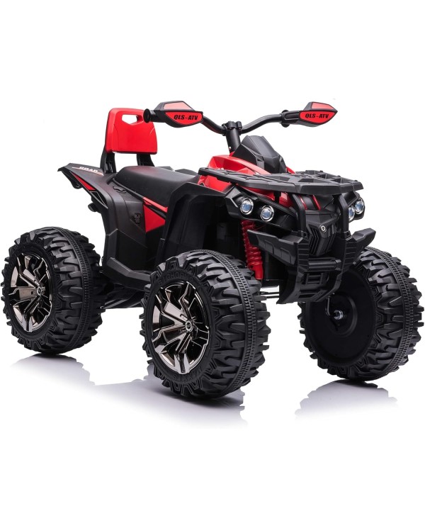 Super Quad Elettrico per Bambini OFF ROAD 12V ATV off-Road 4 x 4 Motori 12v Full Optional Batteria Potenziata 14AH red|Toys Car