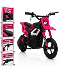 Moto Elettrica per Bambini 24V 350W Thunder Pro Verde | TOYSCAR