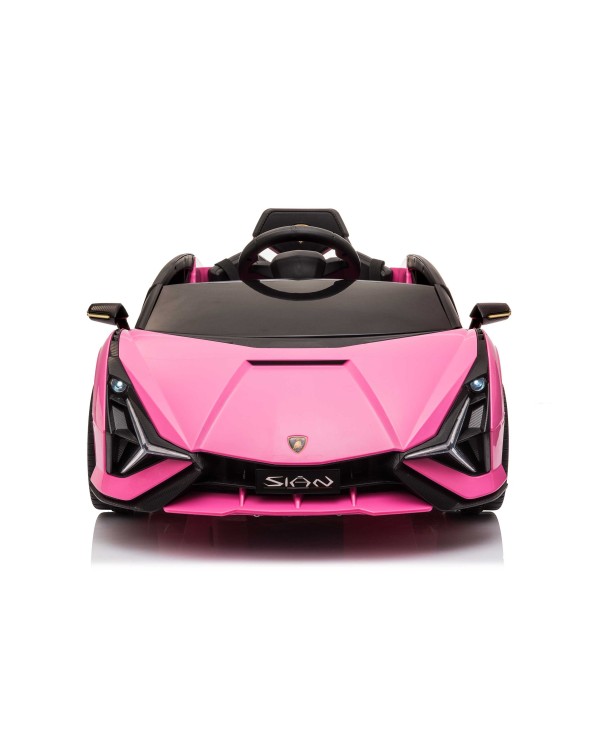 Auto Elettrica per Bambini 12V Lamborghini Sian 1-4 anni con Telecomando Porte Apribili LED Bluetooth Radio e Sedile in Pelle|Toys Car