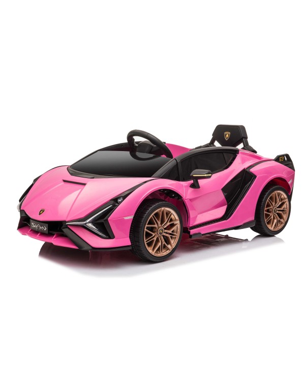 Auto Elettrica per Bambini 12V Lamborghini Sian 1-4 anni con Telecomando Porte Apribili LED Bluetooth Radio e Sedile in Pelle|Toys Car
