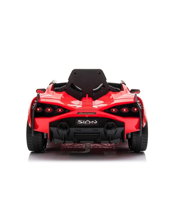Auto Elettrica per Bambini 12V Lamborghini Sian 1-4 anni con Telecomando Porte Apribili LED Bluetooth Radio e Sedile in Pelle|Toys Car