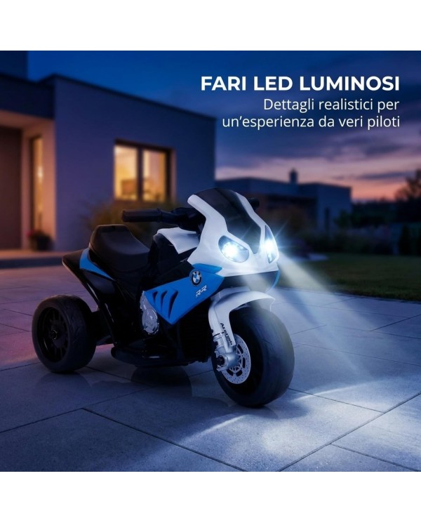 Moto elettrica per bambini BMW S1000RR 6V blu