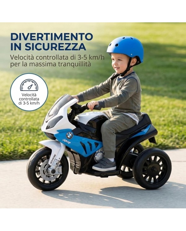 Moto elettrica per bambini BMW S1000RR 6V blu