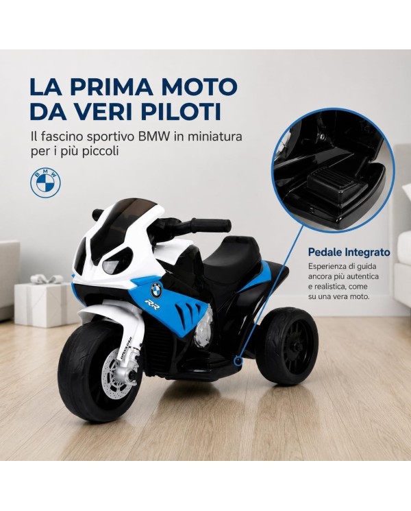 Moto elettrica per bambini BMW S1000RR 6V blu
