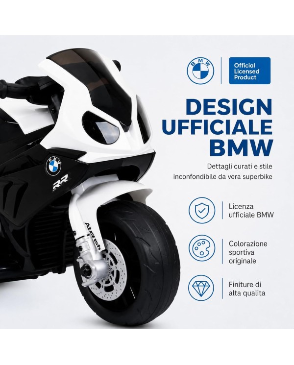 Moto elettrica per bambini BMW S1000RR 6V nera
