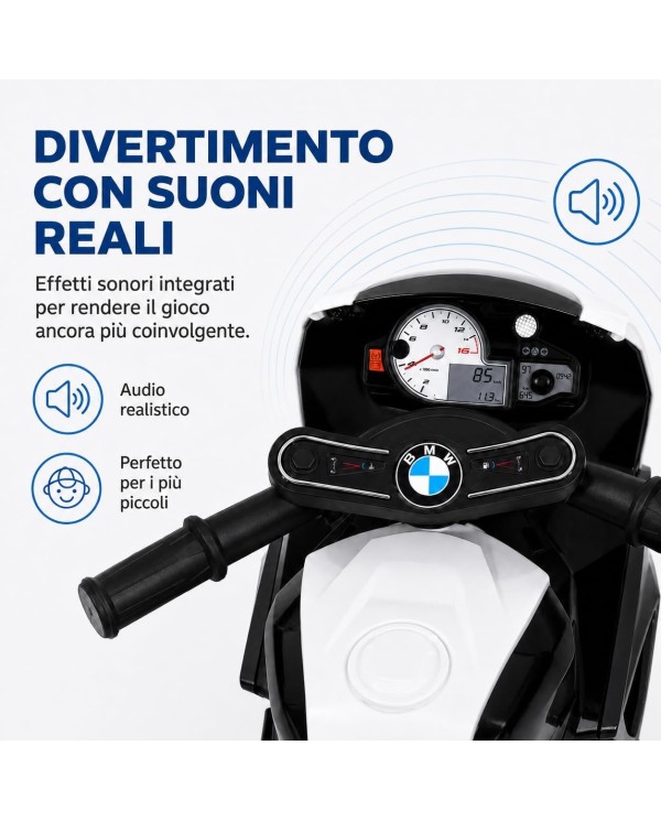 Moto elettrica per bambini BMW S1000RR 6V nera