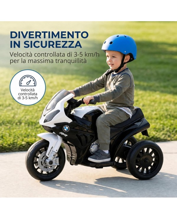 Moto elettrica per bambini BMW S1000RR 6V nera