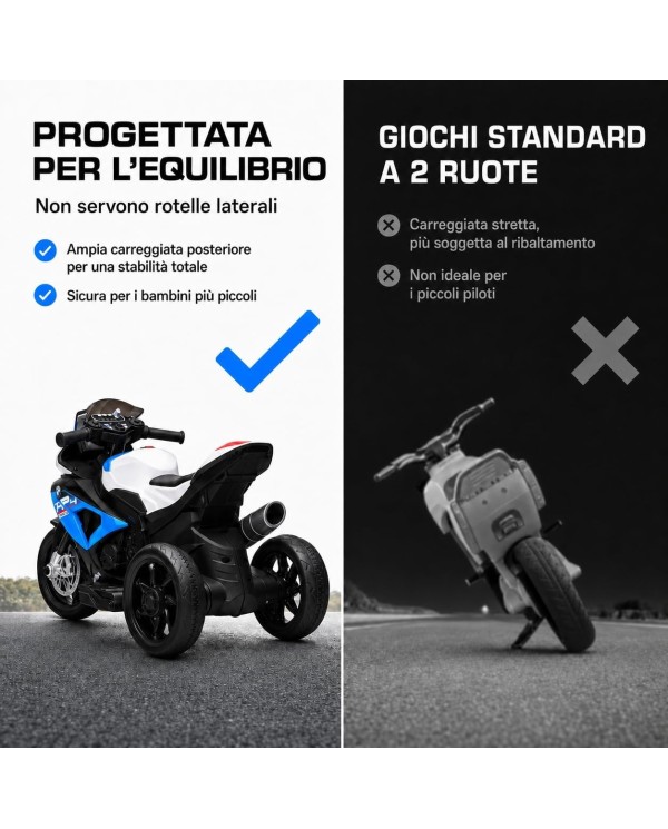 Moto elettrica per bambini BMW HP4 Race 12V