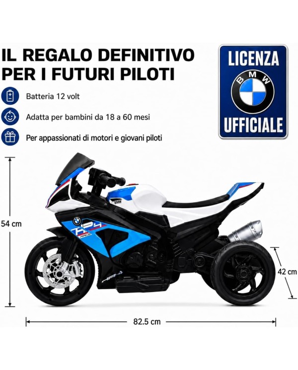 Moto elettrica per bambini BMW HP4 Race 12V