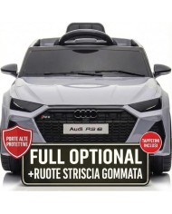 Audi RS6 Grigia 12V Sedile in Pelle Telecomando | TOYSCAR