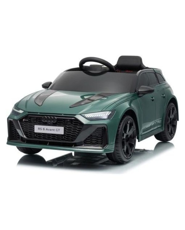 Auto Elettrica Bambini Audi RS6 Avant GT 12V Verde Telecomando LED Bluetooth MP3|Toyscar