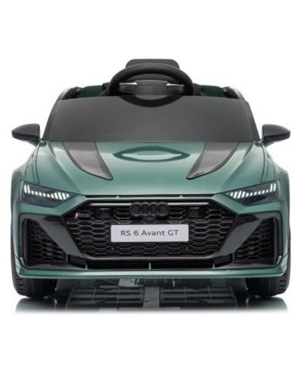 Auto Elettrica Bambini Audi RS6 Avant GT 12V Verde Telecomando LED Bluetooth MP3|Toyscar