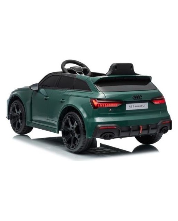Auto Elettrica Bambini Audi RS6 Avant GT 12V Verde Telecomando LED Bluetooth MP3|Toyscar