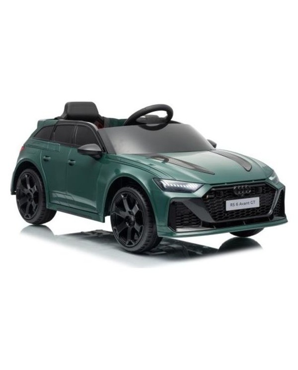 Auto Elettrica Bambini Audi RS6 Avant GT 12V Verde Telecomando LED Bluetooth MP3|Toyscar