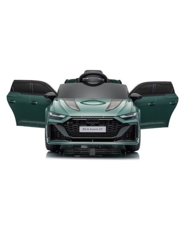 Auto Elettrica Bambini Audi RS6 Avant GT 12V Verde Telecomando LED Bluetooth MP3|Toyscar